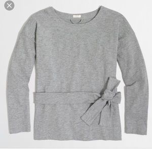 JCrew Factory Lightweight Tie Waist Sweatshirt